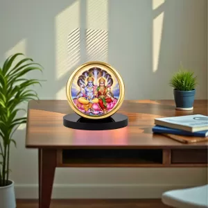 Car Desk/Table Top Lord Vishnu Lakshmi Metal Golden Photo Stand 2x2 Inches, Compact & Stylish Spiritual Display For Car, Home & Office (Pack Of 1) (F18763) Car Desk/Table Top Lord Vishnu Lakshmi Metal Golden Photo Stand 2x2 Inches, Compact & Stylish Spiritual Display For Car, Home & Office (Pack Of 1) (F18763)