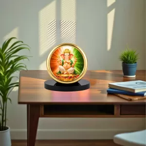 Car Desk/Table Top Lord Ganesha Metal Golden Photo Stand 2x2 Inches, Compact & Stylish Spiritual Display For Car, Home & Office (Pack Of 1) (F18826) Car Desk/Table Top Lord Ganesha Metal Golden Photo Stand 2x2 Inches, Compact & Stylish Spiritual Display For Car, Home & Office (Pack Of 1) (F18826)
