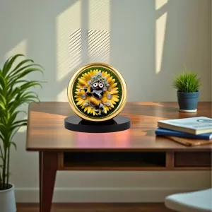 Car Desk/Table Top Lord Jagannath Metal Golden Photo Stand 2x2 Inches, Compact & Stylish Spiritual Display For Car, Home & Office (Pack Of 1) (F18852) Car Desk/Table Top Lord Jagannath Metal Golden Photo Stand 2x2 Inches, Compact & Stylish Spiritual Display For Car, Home & Office (Pack Of 1) (F18852)