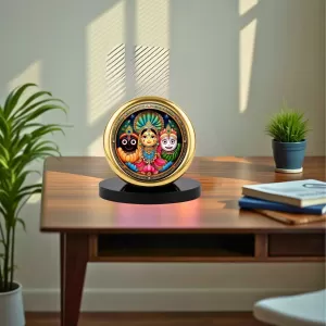 Car Desk/Table Top Lord Jagannath Metal Golden Photo Stand 2x2 Inches, Compact & Stylish Spiritual Display For Car, Home & Office (Pack Of 1) (F18853) Car Desk/Table Top Lord Jagannath Metal Golden Photo Stand 2x2 Inches, Compact & Stylish Spiritual Display For Car, Home & Office (Pack Of 1) (F18853)