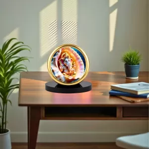 Car Desk/Table Top Little Ganesha Metal Golden Photo Stand 2x2 Inches, Compact & Stylish Spiritual Display For Car, Home & Office (Pack Of 1) (F18861) Car Desk/Table Top Little Ganesha Metal Golden Photo Stand 2x2 Inches, Compact & Stylish Spiritual Display For Car, Home & Office (Pack Of 1) (F18861)