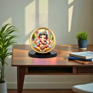 Car Desk/Table Top Lord Ganesha Metal Golden Photo Stand 2x2 Inches, Compact & Stylish Spiritual Display For Car, Home & Office (Pack Of 1) (F18888) Car Desk/Table Top Lord Ganesha Metal Golden Photo Stand 2x2 Inches, Compact & Stylish Spiritual Display For Car, Home & Office (Pack Of 1) (F18888)