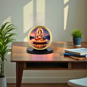 Car Desk/Table Top Lord Ganesha Metal Golden Photo Stand 2x2 Inches, Compact & Stylish Spiritual Display For Car, Home & Office (Pack Of 1) (F18892) Car Desk/Table Top Lord Ganesha Metal Golden Photo Stand 2x2 Inches, Compact & Stylish Spiritual Display For Car, Home & Office (Pack Of 1) (F18892)