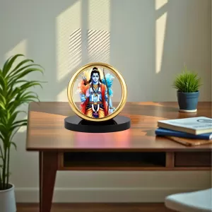 Car Desk/Table Top Lord Rama Metal Golden Photo Stand 2x2 Inches, Compact & Stylish Spiritual Display For Car, Home & Office (Pack Of 1) (F18902) Car Desk/Table Top Lord Rama Metal Golden Photo Stand 2x2 Inches, Compact & Stylish Spiritual Display For Car, Home & Office (Pack Of 1) (F18902)