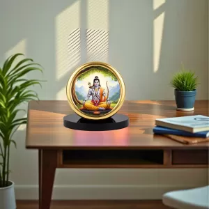 Car Desk/Table Top Lord Rama Metal Golden Photo Stand 2x2 Inches, Compact & Stylish Spiritual Display For Car, Home & Office (Pack Of 1) (F18928) Car Desk/Table Top Lord Rama Metal Golden Photo Stand 2x2 Inches, Compact & Stylish Spiritual Display For Car, Home & Office (Pack Of 1) (F18928)