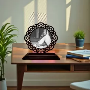 Car Desk/Table Top Shamsunnahar Mahmud Wooden Photo Stand 3x4 Inches, Compact & Stylish Spiritual Display For Car, Home & Office (Pack Of 1) (F19553) Car Desk/Table Top Shamsunnahar Mahmud Wooden Photo Stand 3x4 Inches, Compact & Stylish Spiritual Display For Car, Home & Office (Pack Of 1) (F19553)