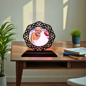 Car Desk/Table Top Neem Karoli Baba Wooden Photo Stand 3x4 Inches, Compact & Stylish Spiritual Display For Car, Home & Office (Pack Of 1) (F19623) Car Desk/Table Top Neem Karoli Baba Wooden Photo Stand 3x4 Inches, Compact & Stylish Spiritual Display For Car, Home & Office (Pack Of 1) (F19623)