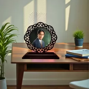 Car Desk/Table Top Jiddu Krishnamurthy Wooden Photo Stand 3x4 Inches, Compact & Stylish Spiritual Display For Car, Home & Office (Pack Of 1) (F19628) Car Desk/Table Top Jiddu Krishnamurthy Wooden Photo Stand 3x4 Inches, Compact & Stylish Spiritual Display For Car, Home & Office (Pack Of 1) (F19628)