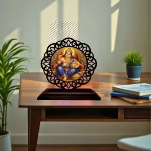 Car Desk/Table Top Lord Kubera Wooden Photo Stand 3x4 Inches, Compact & Stylish Spiritual Display For Car, Home & Office (Pack Of 1) (F19662) Car Desk/Table Top Lord Kubera Wooden Photo Stand 3x4 Inches, Compact & Stylish Spiritual Display For Car, Home & Office (Pack Of 1) (F19662)
