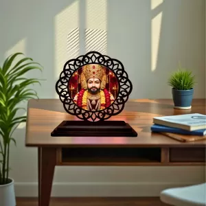 Car Desk/Table Top Khatu Shyam Wooden Photo Stand 3x4 Inches, Compact & Stylish Spiritual Display For Car, Home & Office (Pack Of 1) (F19716) Car Desk/Table Top Khatu Shyam Wooden Photo Stand 3x4 Inches, Compact & Stylish Spiritual Display For Car, Home & Office (Pack Of 1) (F19716)