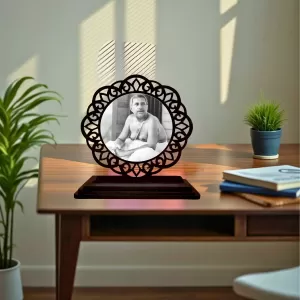 Car Desk/Table Top Sri Sri Thakur Anukul Chandra Wooden Photo Stand 3x4 Inches, Compact & Stylish Spiritual Display For Car, Home & Office (Pack Of 1) (F19758) Car Desk/Table Top Sri Sri Thakur Anukul Chandra Wooden Photo Stand 3x4 Inches, Compact & Stylish Spiritual Display For Car, Home & Office (Pack Of 1) (F19758)