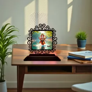 Car Desk/Table Top Lord Ganesha Wooden Photo Stand 3x4 Inches, Compact & Stylish Spiritual Display For Car, Home & Office (Pack Of 1) (F19801) Car Desk/Table Top Lord Ganesha Wooden Photo Stand 3x4 Inches, Compact & Stylish Spiritual Display For Car, Home & Office (Pack Of 1) (F19801)