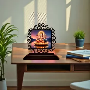 Car Desk/Table Top Lord Ganesha Wooden Photo Stand 3x4 Inches, Compact & Stylish Spiritual Display For Car, Home & Office (Pack Of 1) (F19829) Car Desk/Table Top Lord Ganesha Wooden Photo Stand 3x4 Inches, Compact & Stylish Spiritual Display For Car, Home & Office (Pack Of 1) (F19829)