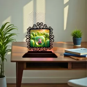 Car Desk/Table Top Lord Ganesha Wooden Photo Stand 3x4 Inches, Compact & Stylish Spiritual Display For Car, Home & Office (Pack Of 1) (F19874) Car Desk/Table Top Lord Ganesha Wooden Photo Stand 3x4 Inches, Compact & Stylish Spiritual Display For Car, Home & Office (Pack Of 1) (F19874)