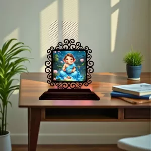 Car Desk/Table Top Lord Ganesha Wooden Photo Stand 3x4 Inches, Compact & Stylish Spiritual Display For Car, Home & Office (Pack Of 1) (F19884) Car Desk/Table Top Lord Ganesha Wooden Photo Stand 3x4 Inches, Compact & Stylish Spiritual Display For Car, Home & Office (Pack Of 1) (F19884)