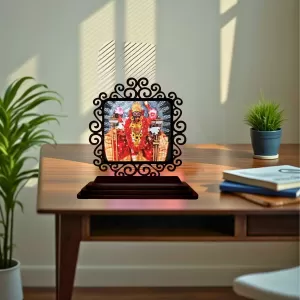 Car Desk/Table Top Kali Matha Wooden Photo Stand 3x4 Inches, Compact & Stylish Spiritual Display For Car, Home & Office (Pack Of 1) (F19894) Car Desk/Table Top Kali Matha Wooden Photo Stand 3x4 Inches, Compact & Stylish Spiritual Display For Car, Home & Office (Pack Of 1) (F19894)