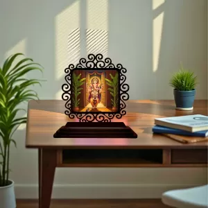 Car Desk/Table Top Lord Ganesha Wooden Photo Stand 3x4 Inches, Compact & Stylish Spiritual Display For Car, Home & Office (Pack Of 1) (F19899) Car Desk/Table Top Lord Ganesha Wooden Photo Stand 3x4 Inches, Compact & Stylish Spiritual Display For Car, Home & Office (Pack Of 1) (F19899)