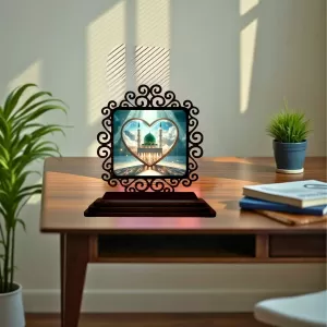 Car Desk/Table Top Mucca Masid Wooden Photo Stand 3x4 Inches, Compact & Stylish Spiritual Display For Car, Home & Office (Pack Of 1) (F19923) Car Desk/Table Top Mucca Masid Wooden Photo Stand 3x4 Inches, Compact & Stylish Spiritual Display For Car, Home & Office (Pack Of 1) (F19923)