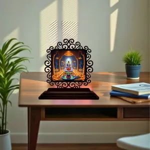 Car Desk/Table Top Lord Shiva Wooden Photo Stand 3x4 Inches, Compact & Stylish Spiritual Display For Car, Home & Office (Pack Of 1) (F19943) Car Desk/Table Top Lord Shiva Wooden Photo Stand 3x4 Inches, Compact & Stylish Spiritual Display For Car, Home & Office (Pack Of 1) (F19943)