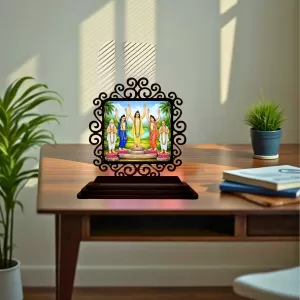 Car Desk/Table Top Deshkart Gour Netai Wooden Photo Stand 3x4 Inches, Compact & Stylish Spiritual Display For Car, Home & Office (Pack Of 1) (F19977) Car Desk/Table Top Deshkart Gour Netai Wooden Photo Stand 3x4 Inches, Compact & Stylish Spiritual Display For Car, Home & Office (Pack Of 1) (F19977)