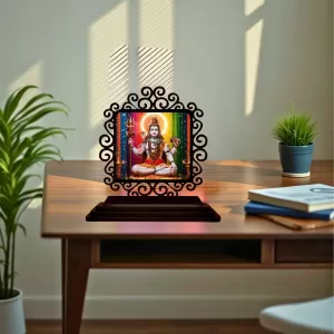 Car Desk/Table Top Lord Shiva Wooden Photo Stand 3x4 Inches, Compact & Stylish Spiritual Display For Car, Home & Office (Pack Of 1) (F20013) Car Desk/Table Top Lord Shiva Wooden Photo Stand 3x4 Inches, Compact & Stylish Spiritual Display For Car, Home & Office (Pack Of 1) (F20013)