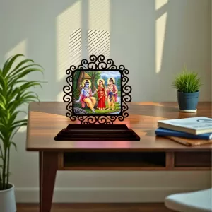 Car Desk/Table Top Lord Rama And Lakshmana And Seetha Wooden Photo Stand 3x4 Inches, Compact & Stylish Spiritual Display For Car, Home & Office (Pack Of 1) (F20030) Car Desk/Table Top Lord Rama And Lakshmana And Seetha Wooden Photo Stand 3x4 Inches, Compact & Stylish Spiritual Display For Car, Home & Office (Pack Of 1) (F20030)