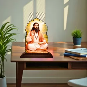 Car Dashboard/Table Top Guru Ravidas Wooden Temple Photo Stand 3x4 Inches, Compact & Stylish Spiritual Display For Car, Home & Office (Pack Of 1) (F22482) Car Dashboard/Table Top Guru Ravidas Wooden Temple Photo Stand 3x4 Inches, Compact & Stylish Spiritual Display For Car, Home & Office (Pack Of 1) (F22482)