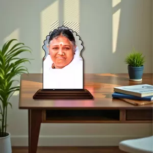 Car Dashboard/Table Top Mata Amritanandamayi Devi Wooden Temple Photo Stand 3x4 Inches, Compact & Stylish Spiritual Display For Car, Home & Office (Pack Of 1) (F22487) Car Dashboard/Table Top Mata Amritanandamayi Devi Wooden Temple Photo Stand 3x4 Inches, Compact & Stylish Spiritual Display For Car, Home & Office (Pack Of 1) (F22487)