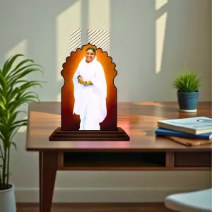 Car Dashboard/Table Top Mata Amritanandamayi Devi Wooden Temple Photo Stand 3x4 Inches, Compact & Stylish Spiritual Display For Car, Home & Office (Pack Of 1) (F22488) Car Dashboard/Table Top Mata Amritanandamayi Devi Wooden Temple Photo Stand 3x4 Inches, Compact & Stylish Spiritual Display For Car, Home & Office (Pack Of 1) (F22488)