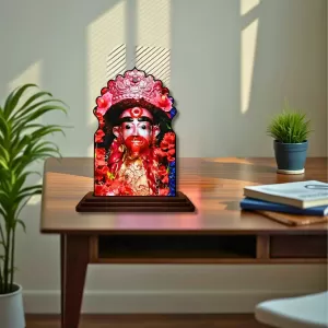 Car Dashboard/Table Top Tara Maa Wooden Temple Photo Stand 3x4 Inches, Compact & Stylish Spiritual Display For Car, Home & Office (Pack Of 1) (F22503) Car Dashboard/Table Top Tara Maa Wooden Temple Photo Stand 3x4 Inches, Compact & Stylish Spiritual Display For Car, Home & Office (Pack Of 1) (F22503)