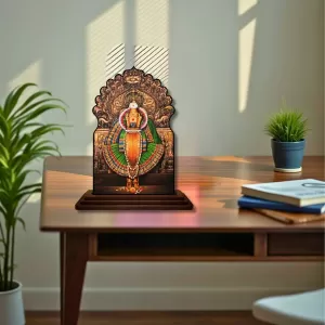 Car Dashboard/Table Top Lord Venkateswara, Wooden Temple Photo Stand 3x4 Inches, Compact & Stylish Spiritual Display For Car, Home & Office (Pack Of 1) (F22554) Car Dashboard/Table Top Lord Venkateswara, Wooden Temple Photo Stand 3x4 Inches, Compact & Stylish Spiritual Display For Car, Home & Office (Pack Of 1) (F22554)