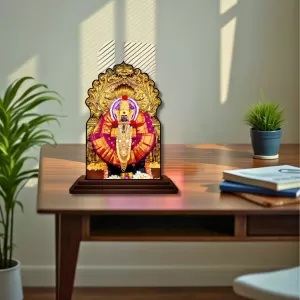 Car Dashboard/Table Top Goddess Mahalakshmi Wooden Temple Photo Stand 3x4 Inches, Compact & Stylish Spiritual Display For Car, Home & Office (Pack Of 1) (F22555) Car Dashboard/Table Top Goddess Mahalakshmi Wooden Temple Photo Stand 3x4 Inches, Compact & Stylish Spiritual Display For Car, Home & Office (Pack Of 1) (F22555)