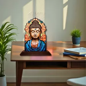 Car Dashboard/Table Top Serene Buddha Wooden Temple Photo Stand 3x4 Inches, Compact & Stylish Spiritual Display For Car, Home & Office (Pack Of 1) (F22572) Car Dashboard/Table Top Serene Buddha Wooden Temple Photo Stand 3x4 Inches, Compact & Stylish Spiritual Display For Car, Home & Office (Pack Of 1) (F22572)