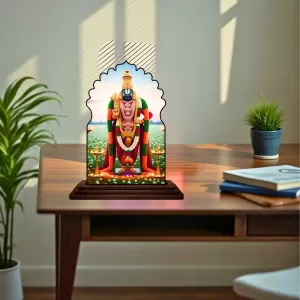 Car Dashboard/Table Top Lord Venkateshwara Wooden Temple Photo Stand 3x4 Inches, Compact & Stylish Spiritual Display For Car, Home & Office (Pack Of 1) (F22617) Car Dashboard/Table Top Lord Venkateshwara Wooden Temple Photo Stand 3x4 Inches, Compact & Stylish Spiritual Display For Car, Home & Office (Pack Of 1) (F22617)