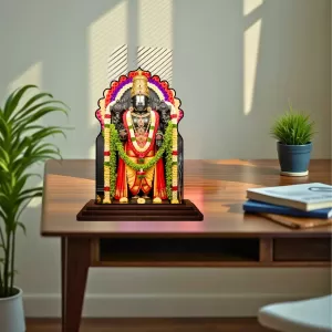 Car Dashboard/Table Top Lord Venkateswara Wooden Temple Photo Stand 3x4 Inches, Compact & Stylish Spiritual Display For Car, Home & Office (Pack Of 1) (F22619) Car Dashboard/Table Top Lord Venkateswara Wooden Temple Photo Stand 3x4 Inches, Compact & Stylish Spiritual Display For Car, Home & Office (Pack Of 1) (F22619)