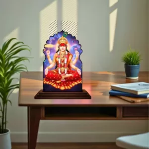 Car Dashboard/Table Top Mahamaya Jagat Janani Maya Devi Wooden Temple Photo Stand 3x4 Inches, Compact & Stylish Spiritual Display For Car, Home & Office (Pack Of 1) (F22628) Car Dashboard/Table Top Mahamaya Jagat Janani Maya Devi Wooden Temple Photo Stand 3x4 Inches, Compact & Stylish Spiritual Display For Car, Home & Office (Pack Of 1) (F22628)