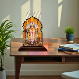 Car Dashboard/Table Top Goddess Andal Wooden Temple Photo Stand 3x4 Inches, Compact & Stylish Spiritual Display For Car, Home & Office (Pack Of 1) (F22671) Car Dashboard/Table Top Goddess Andal Wooden Temple Photo Stand 3x4 Inches, Compact & Stylish Spiritual Display For Car, Home & Office (Pack Of 1) (F22671)