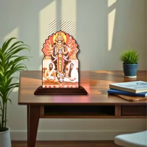 Car Dashboard/Table Top Kali Maa With Ramakrishna Paramahamsa And Sarada Devi Wooden Temple Photo Stand – 3x4 Inches, Compact & Stylish Spiritual Display For Car, Home & Office (Pack Of 1) (F22680) Car Dashboard/Table Top Kali Maa With Ramakrishna Paramahamsa And Sarada Devi Wooden Temple Photo Stand – 3x4 Inches, Compact & Stylish Spiritual Display For Car, Home & Office (Pack Of 1) (F22680)