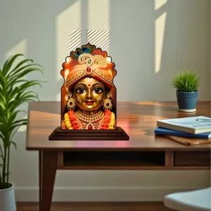 Car Dashboard/Table Top Radha Wooden Temple Photo Stand 3x4 Inches, Compact & Stylish Spiritual Display For Car, Home & Office (Pack Of 1) (F22682) Car Dashboard/Table Top Radha Wooden Temple Photo Stand 3x4 Inches, Compact & Stylish Spiritual Display For Car, Home & Office (Pack Of 1) (F22682)