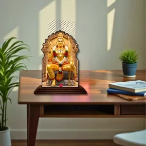 Car Dashboard/Table Top Lord Rama Wooden Temple Photo Stand 3x4 Inches, Compact & Stylish Spiritual Display For Car, Home & Office (Pack Of 1) (F22683) Car Dashboard/Table Top Lord Rama Wooden Temple Photo Stand 3x4 Inches, Compact & Stylish Spiritual Display For Car, Home & Office (Pack Of 1) (F22683)