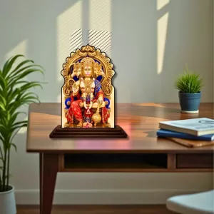 Car Dashboard/Table Top Lord Hanuman Wooden Temple Photo Stand 3x4 Inches, Compact & Stylish Spiritual Display For Car, Home & Office (Pack Of 1) (F22685) Car Dashboard/Table Top Lord Hanuman Wooden Temple Photo Stand 3x4 Inches, Compact & Stylish Spiritual Display For Car, Home & Office (Pack Of 1) (F22685)