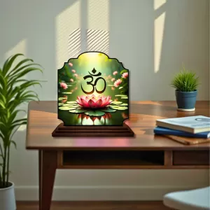 Car Dashboard/Table Top Om Symbol Wooden Rectangle Photo Stand 3x4 Inches, Compact & Stylish Spiritual Display For Car, Home & Office (Pack Of 1) (F22243) Car Dashboard/Table Top Om Symbol Wooden Rectangle Photo Stand 3x4 Inches, Compact & Stylish Spiritual Display For Car, Home & Office (Pack Of 1) (F22243)