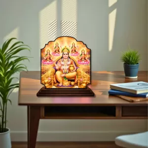 Car Dashboard/Table Top Lord Kubera Wooden Rectangle Photo Stand 3x4 Inches, Compact & Stylish Spiritual Display For Car, Home & Office (Pack Of 1) (F22266) Car Dashboard/Table Top Lord Kubera Wooden Rectangle Photo Stand 3x4 Inches, Compact & Stylish Spiritual Display For Car, Home & Office (Pack Of 1) (F22266)