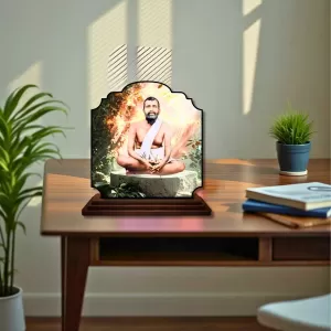 Car Dashboard/Table Top Ramakrishna Paramahamsa Wooden Rectangle Photo Stand 3x4 Inches, Compact & Stylish Spiritual Display For Car, Home & Office (Pack Of 1) (F22355) Car Dashboard/Table Top Ramakrishna Paramahamsa Wooden Rectangle Photo Stand 3x4 Inches, Compact & Stylish Spiritual Display For Car, Home & Office (Pack Of 1) (F22355)