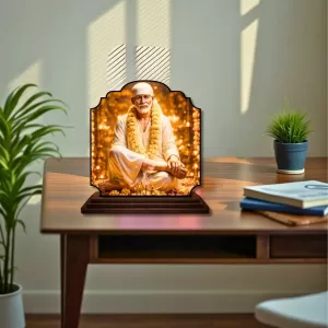Car Dashboard/Table Top Lord Saibaba Wooden Rectangle Photo Stand 3x4 Inches, Compact & Stylish Spiritual Display For Car, Home & Office (Pack Of 1) (F22357) Car Dashboard/Table Top Lord Saibaba Wooden Rectangle Photo Stand 3x4 Inches, Compact & Stylish Spiritual Display For Car, Home & Office (Pack Of 1) (F22357)