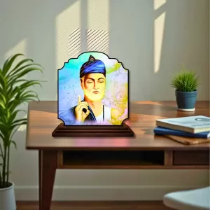 Car Dashboard/Table Top Gurunanak Wooden Rectangle Photo Stand 3x4 Inches, Compact & Stylish Spiritual Display For Car, Home & Office (Pack Of 1) (F22360) Car Dashboard/Table Top Gurunanak Wooden Rectangle Photo Stand 3x4 Inches, Compact & Stylish Spiritual Display For Car, Home & Office (Pack Of 1) (F22360)