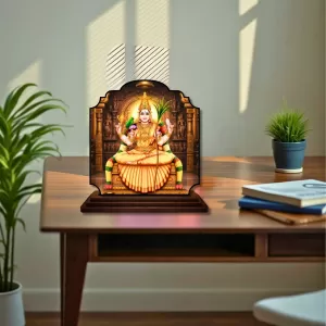 Car Dashboard/Table Top Gayathri Matha Wooden Rectangle Photo Stand 3x4 Inches, Compact & Stylish Spiritual Display For Car, Home & Office (Pack Of 1) (F22367) Car Dashboard/Table Top Gayathri Matha Wooden Rectangle Photo Stand 3x4 Inches, Compact & Stylish Spiritual Display For Car, Home & Office (Pack Of 1) (F22367)