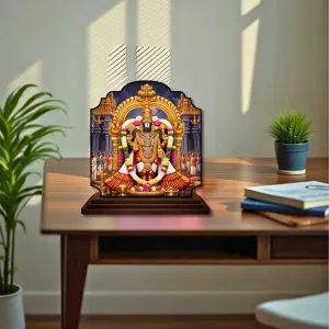 Car Dashboard/Table Top Lord Balaji Wooden Rectangle Photo Stand 3x4 Inches, Compact & Stylish Spiritual Display For Car, Home & Office (Pack Of 1) (F22376) Car Dashboard/Table Top Lord Balaji Wooden Rectangle Photo Stand 3x4 Inches, Compact & Stylish Spiritual Display For Car, Home & Office (Pack Of 1) (F22376)