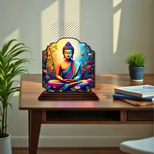 Car Dashboard/Table Top Serene Buddha Wooden Rectangle Photo Stand 3x4 Inches, Compact & Stylish Spiritual Display For Car, Home & Office (Pack Of 1) (F22425) Car Dashboard/Table Top Serene Buddha Wooden Rectangle Photo Stand 3x4 Inches, Compact & Stylish Spiritual Display For Car, Home & Office (Pack Of 1) (F22425)