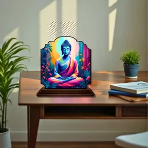 Car Dashboard/Table Top Serene Buddha Wooden Rectangle Photo Stand 3x4 Inches, Compact & Stylish Spiritual Display For Car, Home & Office (Pack Of 1) (F22426) Car Dashboard/Table Top Serene Buddha Wooden Rectangle Photo Stand 3x4 Inches, Compact & Stylish Spiritual Display For Car, Home & Office (Pack Of 1) (F22426)